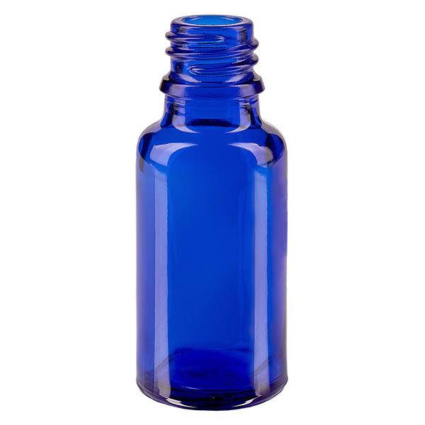 Lahvi&#269;ka s kap&#225;tkem 20ml DIN 18 BLAUGLAS