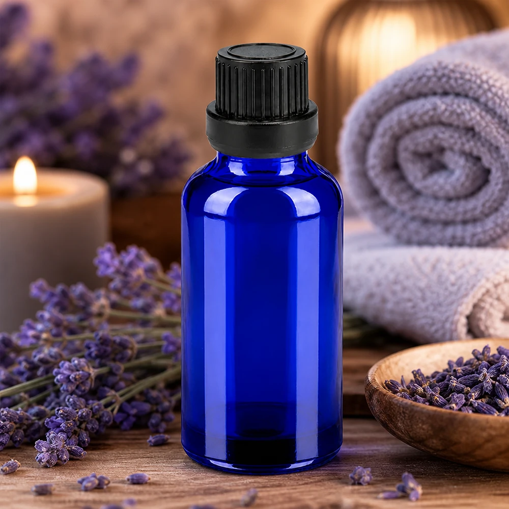 Kompakte 30ml Glasflasche mit Tropfeinsatz ideal für Reise und unterwegs