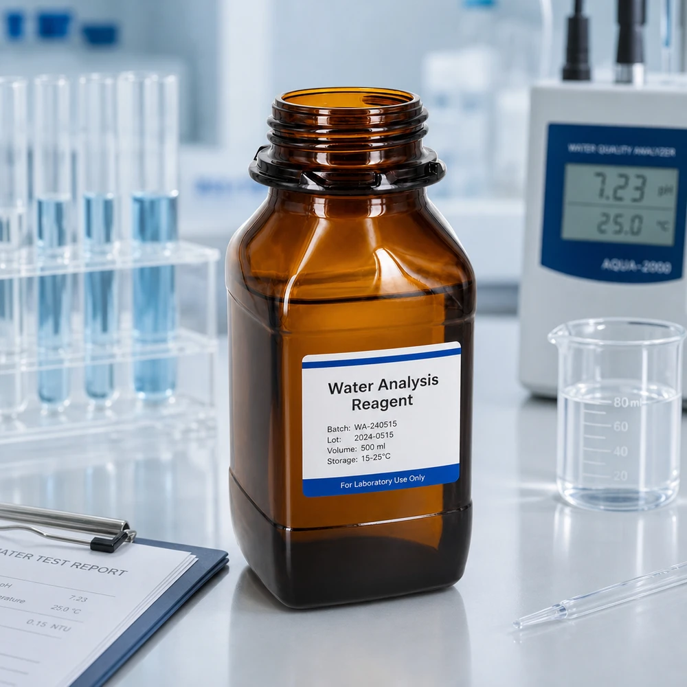 Láhev na chemikálie o objemu 500 ml 500ml Chemikalienflasche mit standardisiertem Gewinde für universelle Verschlusssysteme