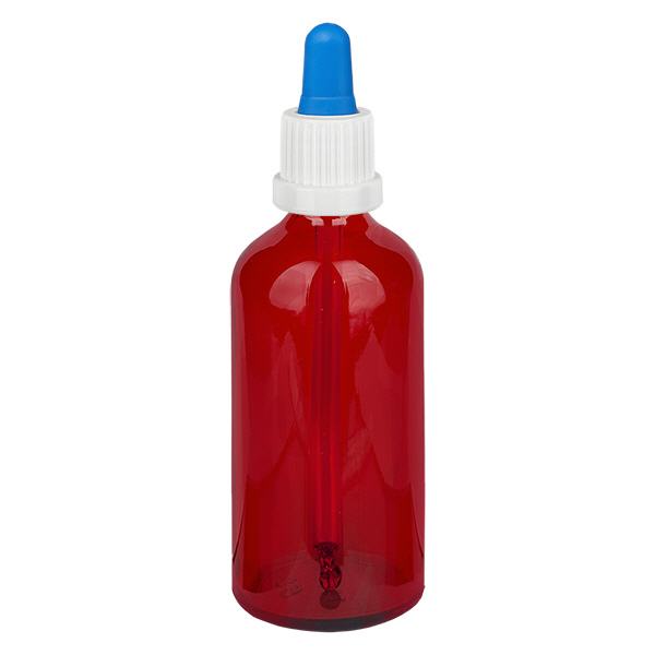 100ml pipetovací láhev bílá/modrý uzávěr s ochranou proti manipulaci RedLine UT18/100 100ml pipetovací láhev bílá/modrý uzávěr s ochranou proti manipulaci RedLine UT18/100