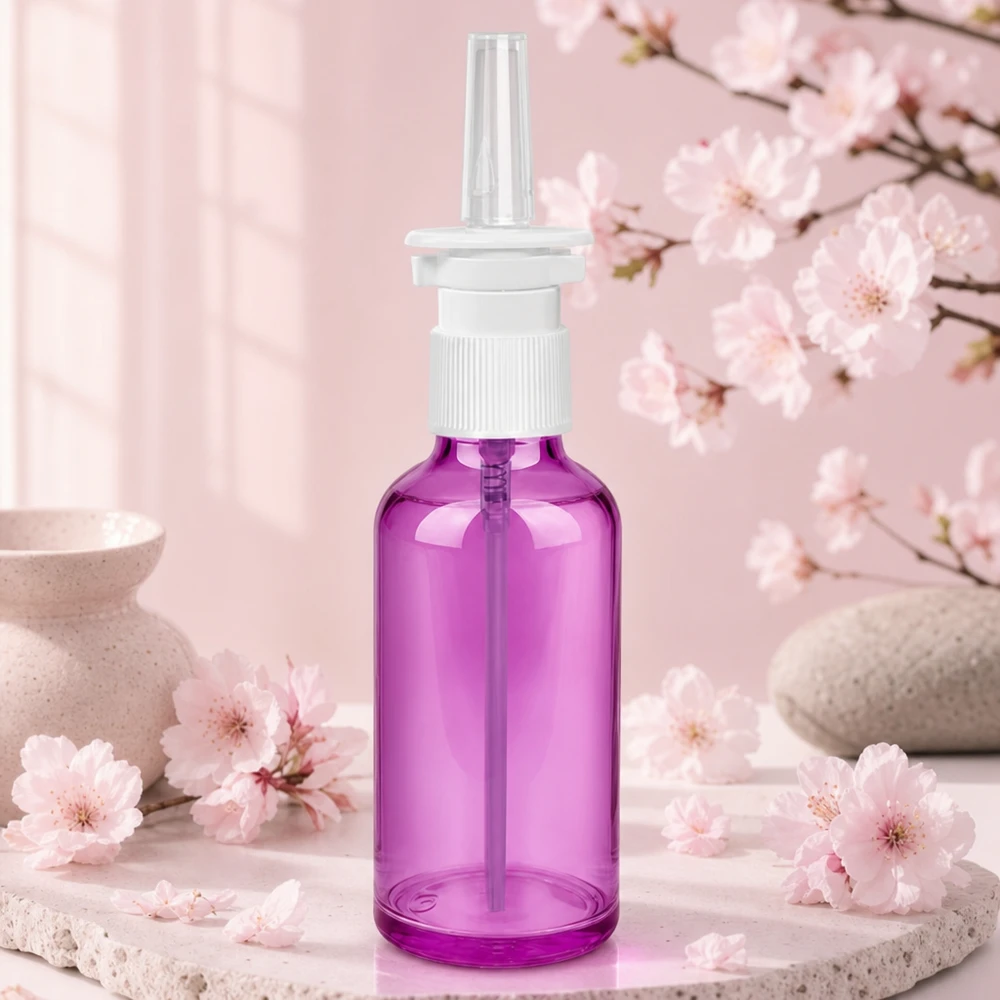 Professionelle 50ml Purple Nasensprayflasche für optimale Wirkstoff-Applikation