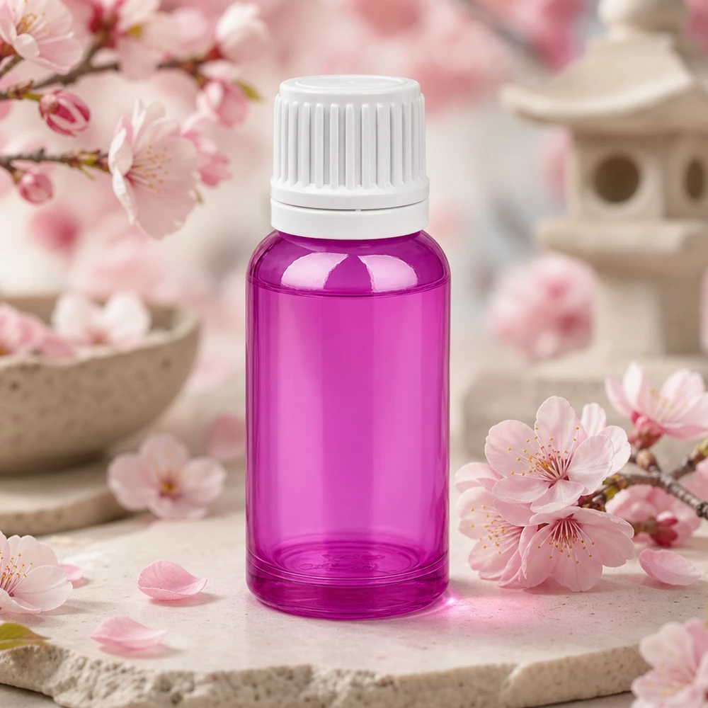 20ml Kosmetikflasche mit Tropfaufsatz und weißem Schraubdeckel perfekt für Reise und unterwegs