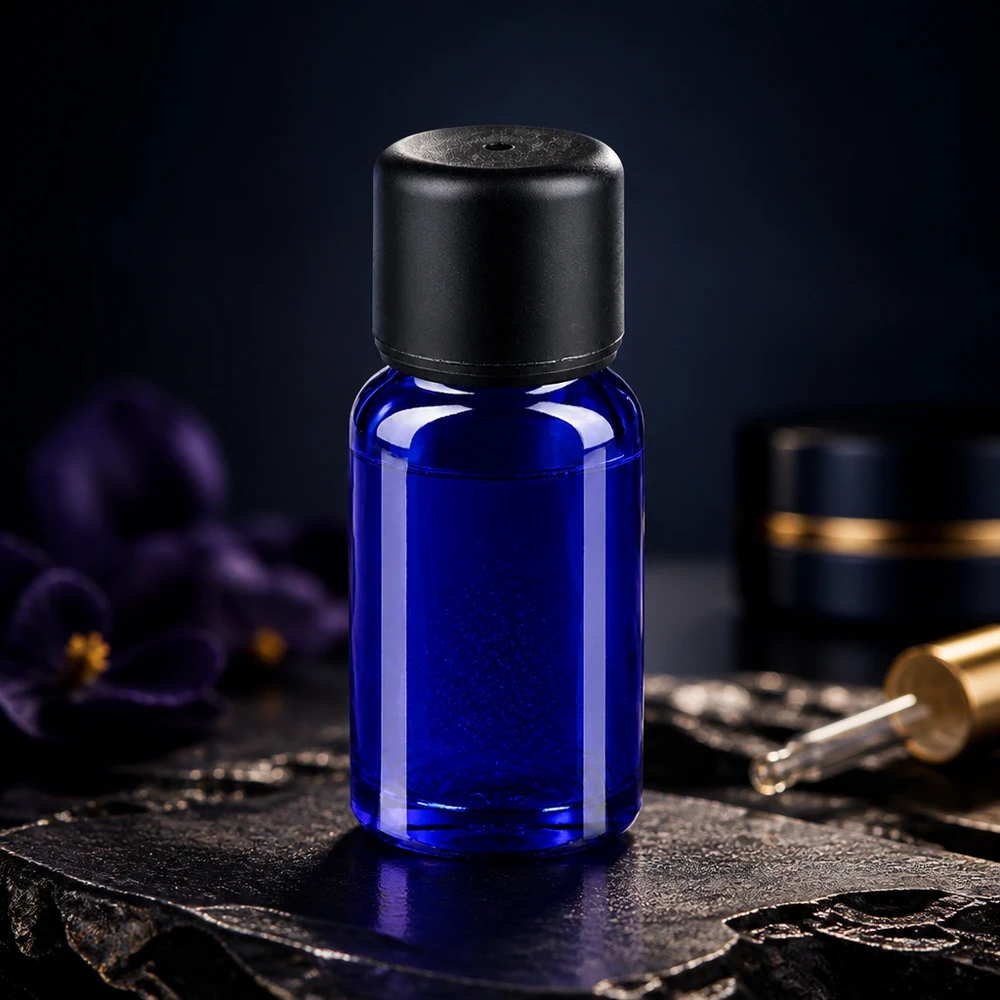 10ml lahvička 11mm šroubovací uzávěr černý BlueLine UT18/10.