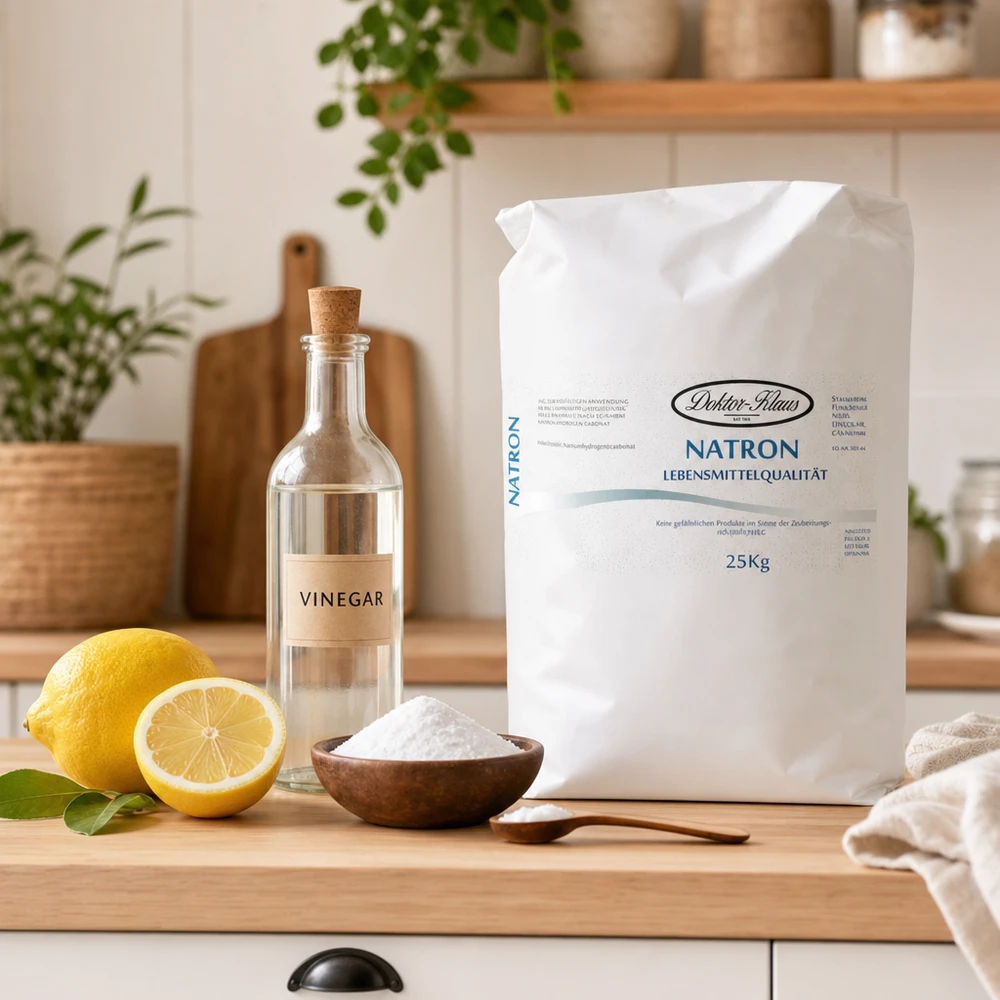 Prášek hydrogenuhličitanu sodného (hydrogenuhličitan sodný) 25kg Natrium Hydrogen Carbonat 25kg Industriepackung in stabiler Papierverpackung für Langzeitlagerung