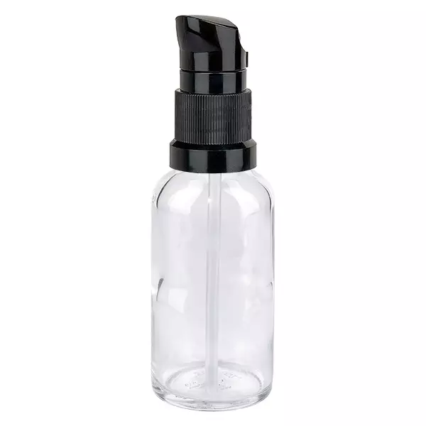 50ml lahvička s pumpičkou černá standardní uzávěr ClearLine UT18/50