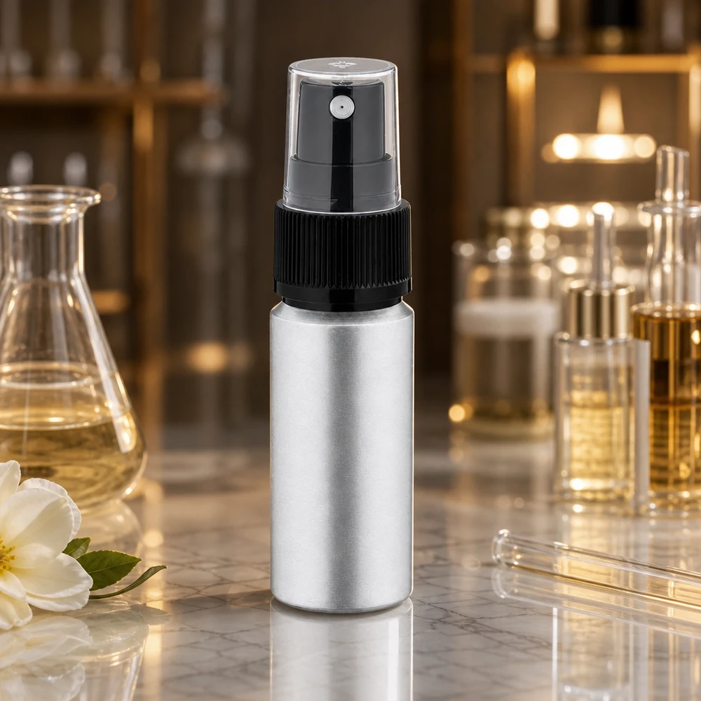 Umweltfreundliche 20ml Aluminium-Sprühflasche mit wiederverwendbarem Pumpzerstäuber