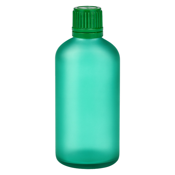 100ml láhev 11mm šroubovací uzávěr zelený tamper-evidentní uzávěr GreenLine UT18/100 100ml láhev 11mm šroubovací uzávěr zelený tamper-evidentní uzávěr GreenLine UT18/100