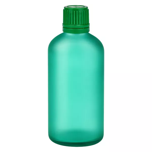 100ml láhev 11mm šroubovací uzávěr zelený tamper-evidentní uzávěr GreenLine UT18/100 100ml láhev 11mm šroubovací uzávěr zelený tamper-evidentní uzávěr GreenLine UT18/100