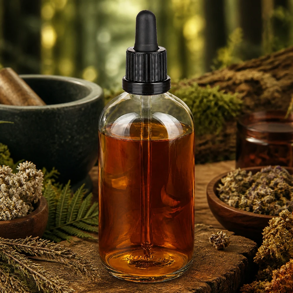 100ml pipetovací láhev černá se zajištěným uzávěrem ClearLine UT18/100 100ml Pipettenflasche ClearLine UT18 mit schwarzem Bulb-Dropper für Naturheilkunde und Extrakte