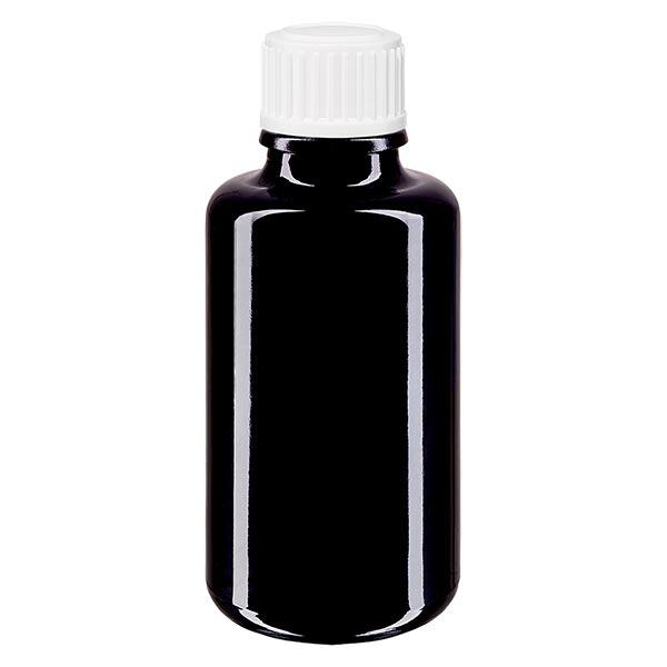 Lékárenská láhev fialová 30ml kapátko uzávěr bílý 0,8mm standardní. Lékárenská láhev fialová 30ml kapátko uzávěr bílý 0,8mm standardní.