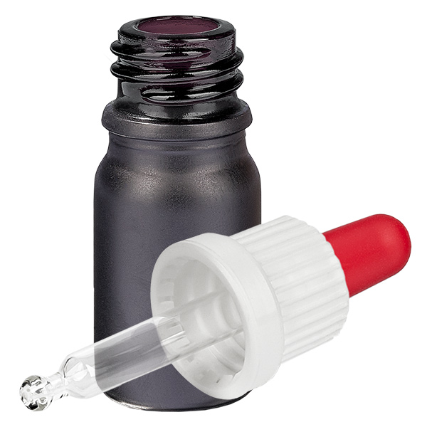 5ml pipetovací lahvička bílá/červený uzávěr s ochranou proti manipulaci BlackLine UT18/5 5ml pipetovací lahvička bílá/červený uzávěr s ochranou proti manipulaci BlackLine UT18/5