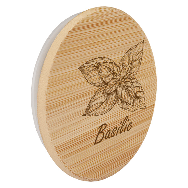 Couvercle en bois "Basilic" pour WECK RR60 Couvercle en bois "Basilic" pour WECK RR60