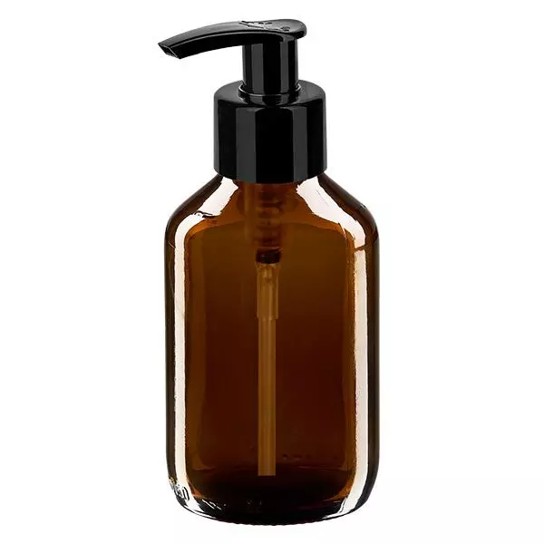 150ml lahvička na léky hnědá, s dávkovací pumpičkou černá ApoGlas 150ml lahvička na léky hnědá, s dávkovací pumpičkou černá ApoGlas