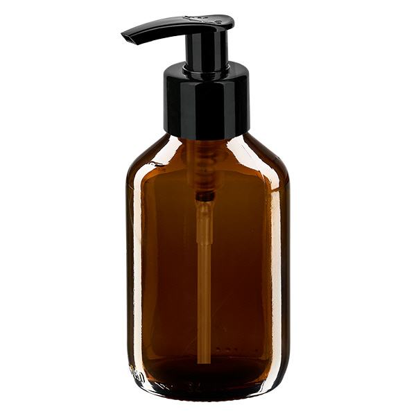 150ml lahvička na léky hnědá, s dávkovací pumpičkou černá ApoGlas 150ml lahvička na léky hnědá, s dávkovací pumpičkou černá ApoGlas