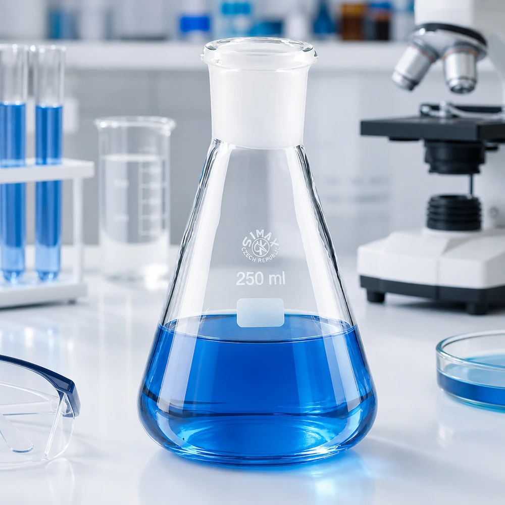 Erlenmeyerova baňka 250ml se standardním broušeným spojem (29/32)