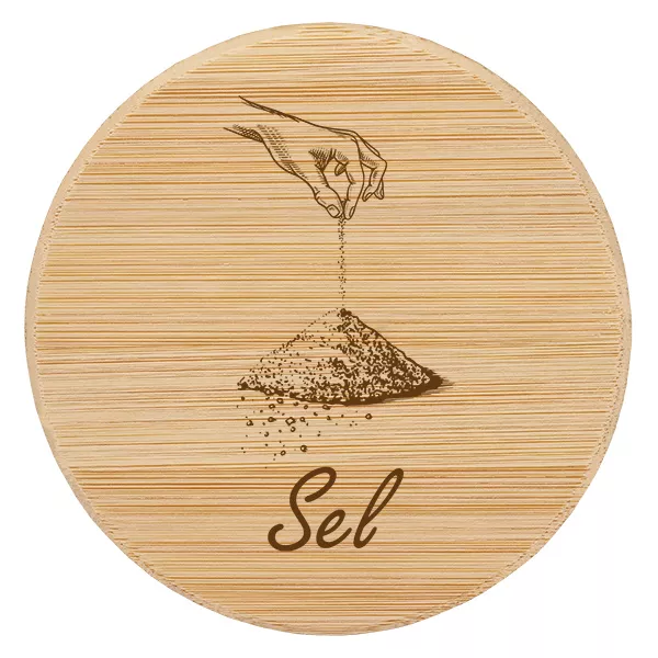 Couvercle en bois "sel" pour WECK RR100 Couvercle en bois "sel" pour WECK RR100
