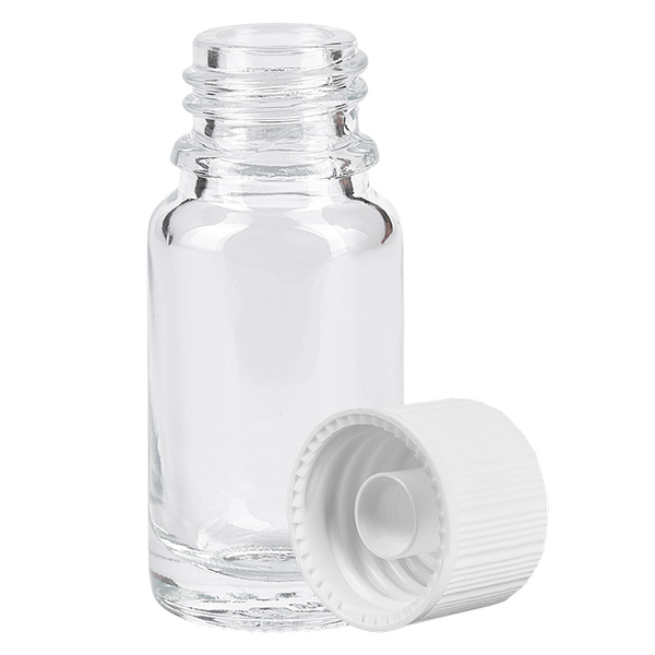 10ml lahvička 11mm šroubovací uzávěr bílá Standard ClearLine UT18/10 10ml lahvička 11mm šroubovací uzávěr bílá Standard ClearLine UT18/10
