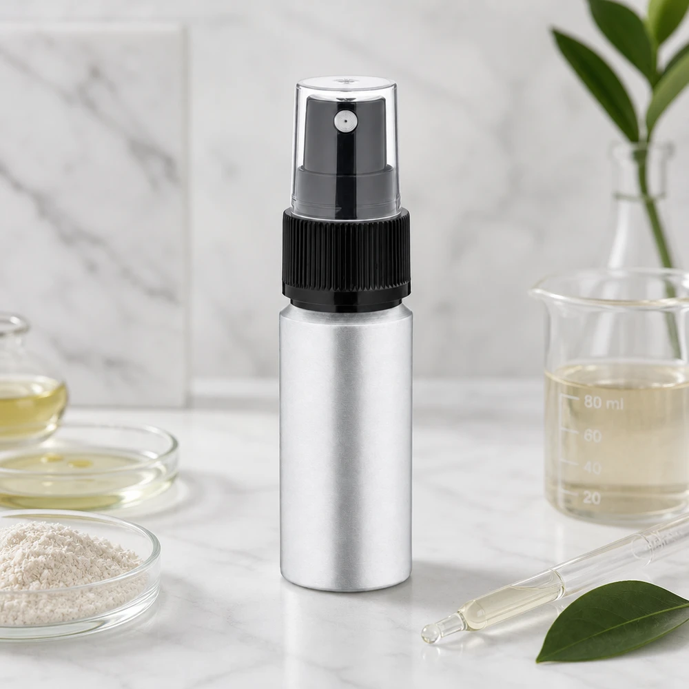 Leichte 20ml Alu-Sprühflasche mit präzisem Zerstäuber für Aromatherapie und Wellness