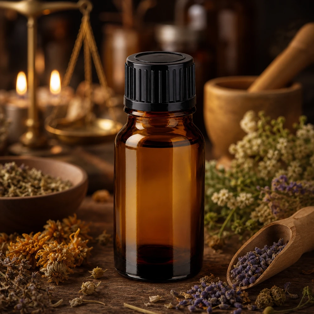 10ml láhev 11mm šroubovací uzávěr černý Standard BrownLine UT18/10 10ml Glasflasche in Braun mit schwarzem Verschluss für professionelle Anwendungen und Mischungen