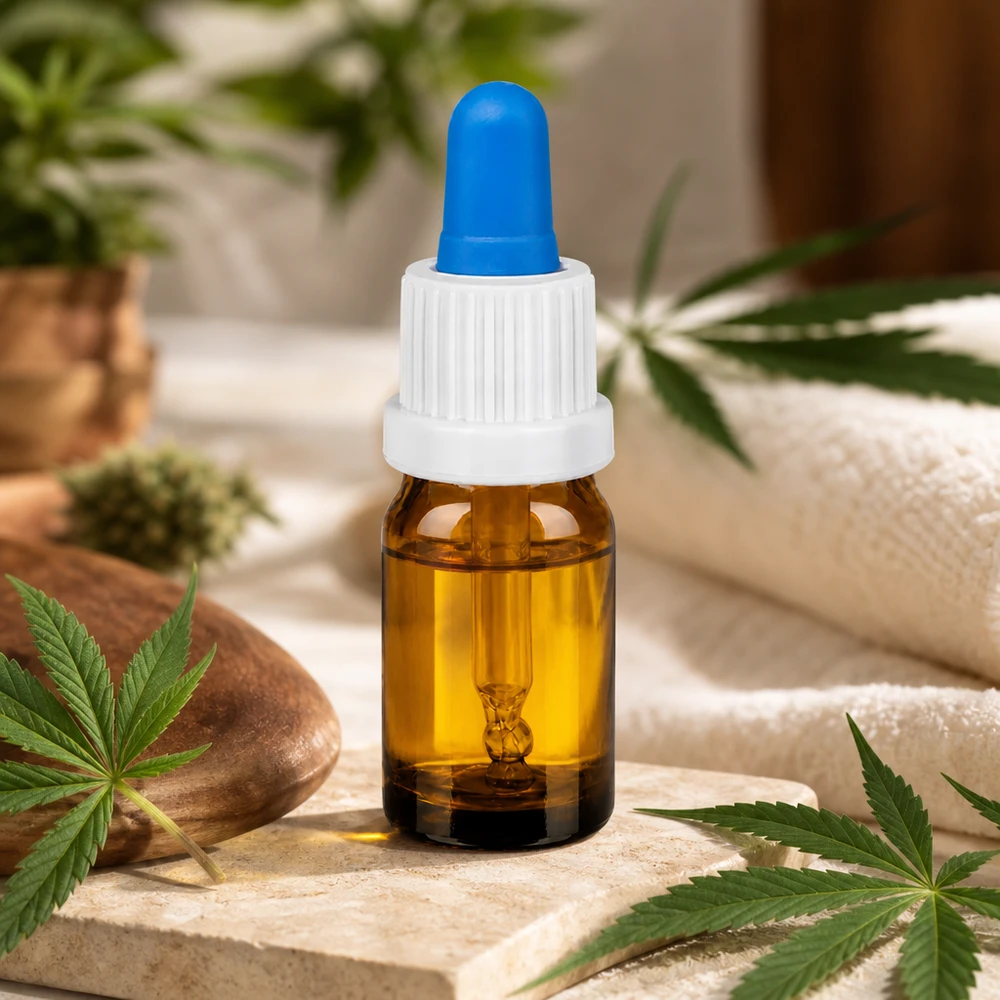 Vielseitige Dosierungsflasche 5ml aus Braunglas für CBD-Öle Seren und Tinkturen