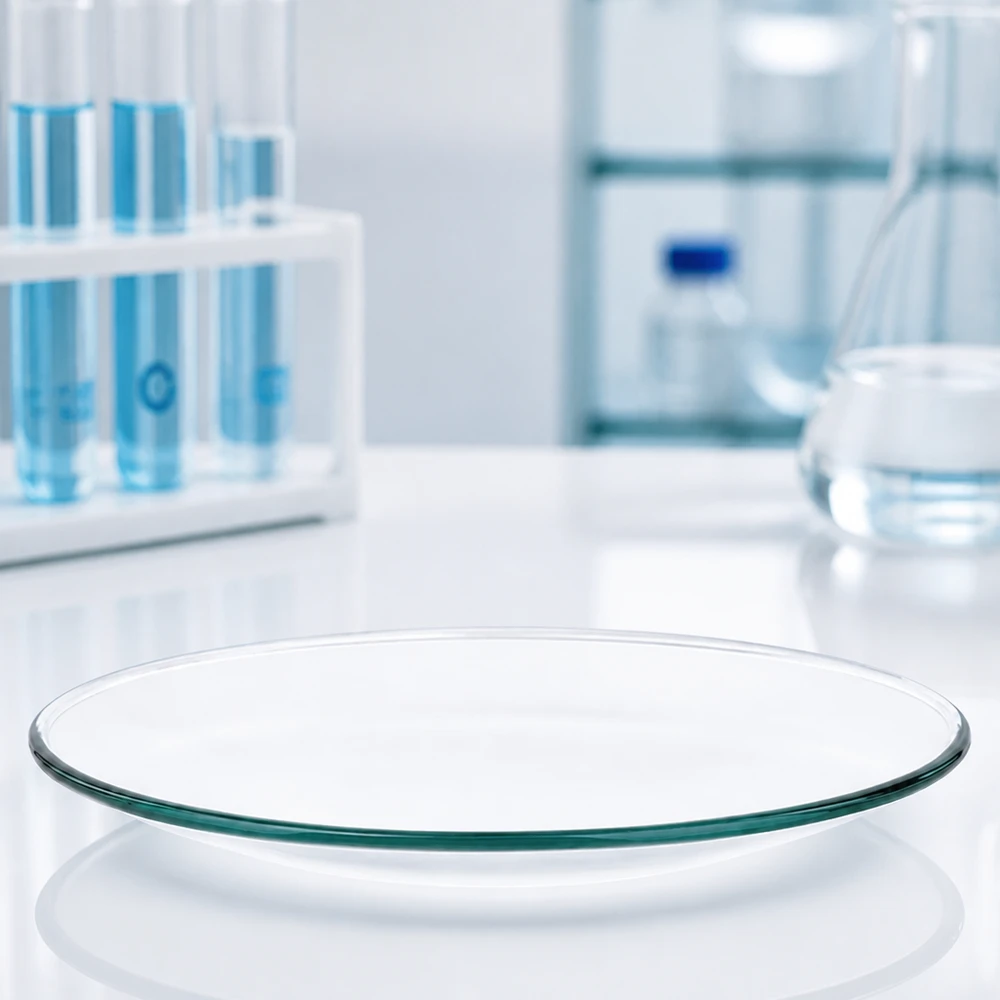 Skleněná miska na hodinky ø100 mm Gewölbte Glasschale Ø 10cm aus temperaturbeständigem Material für Laboranalysen