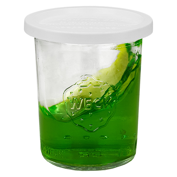 Sada 12 skleněných pohárů Weck o objemu 160 ml s 12 přilnavými víčky Sada 12 skleněných pohárů Weck o objemu 160 ml s 12 přilnavými víčky