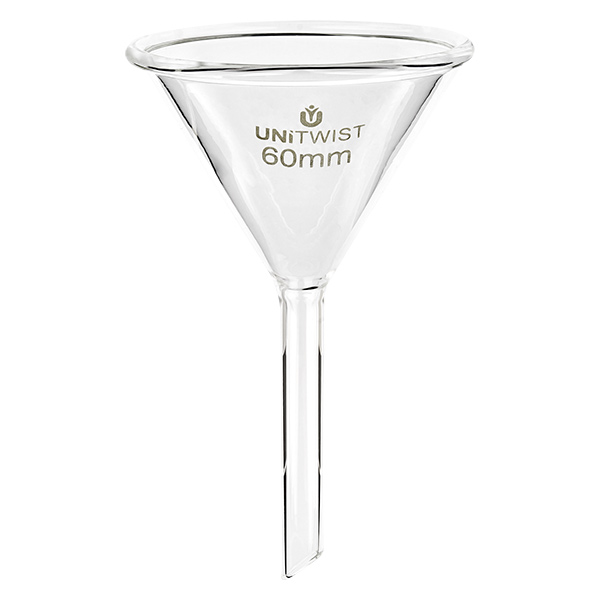 Sklen&#283;n&#225; n&#225;levka &#248;60mm borosilik&#225;tov&#225; UNiTWIST