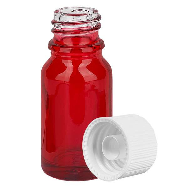 10ml láhev 11mm šroubovací uzávěr bílý Standard RedLine UT18/10 10ml láhev 11mm šroubovací uzávěr bílý Standard RedLine UT18/10