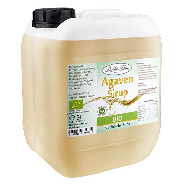 Agávový sirup (sirup) bio 5000ml Doktor-Klaus Agávový sirup (sirup) bio 5000ml Doktor-Klaus