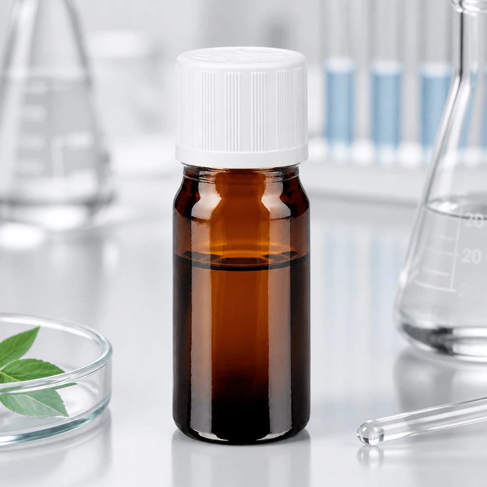 Lékárenská lahvička hnědá 5ml šroubovací uzávěr bílý standard odolný proti otevření dětmi. Apothekerflasche 5ml Standardverschluss weiß 11mm Braunglas für pharmazeutische Produkte
