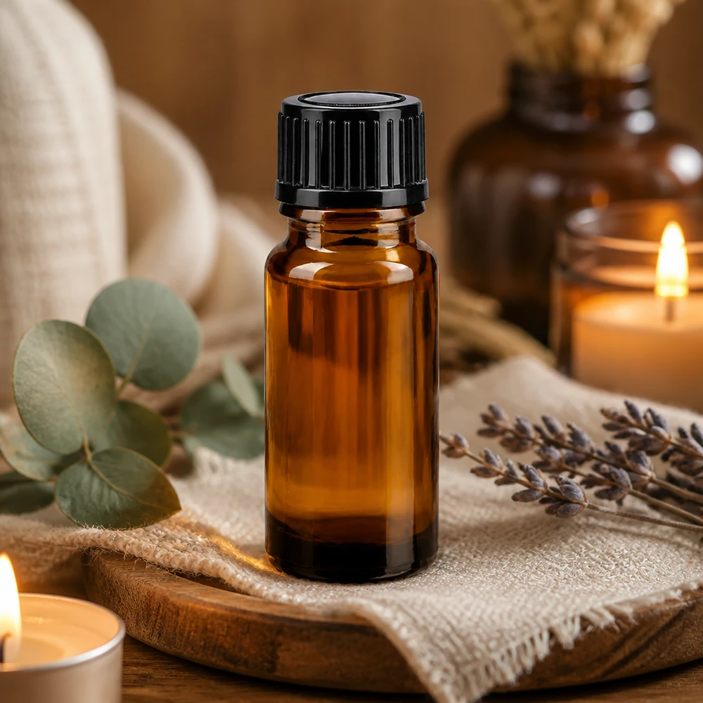 Stabile 10ml Braunglasflasche als Aufbewahrungsbehälter für Duftöle und Naturheilmittel