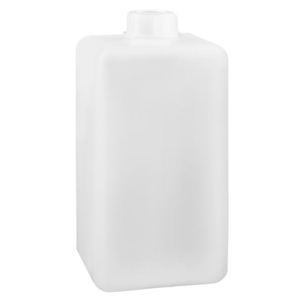 Láhev na chemikálie 1500ml, úzké hrdlo z PE-HD, přírodní barva. Láhev na chemikálie 1500ml, úzké hrdlo z PE-HD, přírodní barva.