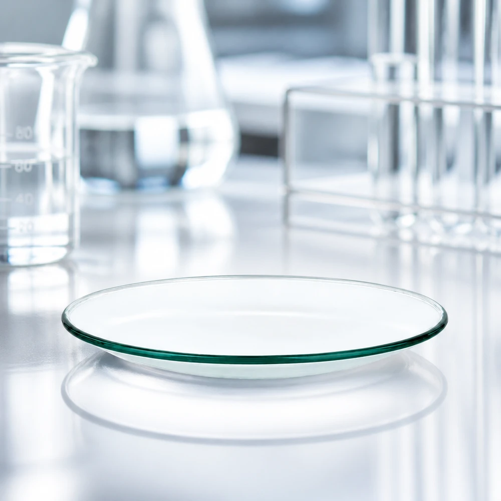 Hodinářská skleněná miska ø70 mm Präzisionsgefertigte Glasschale 70mm für professionelle chemische Untersuchungen