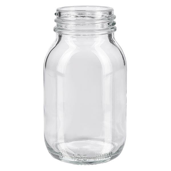 125ml láhev s širokým hrdlem z čirého skla 125ml láhev s širokým hrdlem z čirého skla