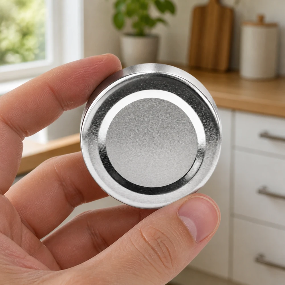 Rukojeť s víčkem BasicSeal 58 mm, stříbrná, TO58deep, uzávěr na zavařovací sklenice UNiTWIST