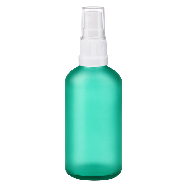 100ml lahvička s rozprašovačem bílá/transparentní standardní uzávěr GreenLine UT18/100 100ml lahvička s rozprašovačem bílá/transparentní standardní uzávěr GreenLine UT18/100