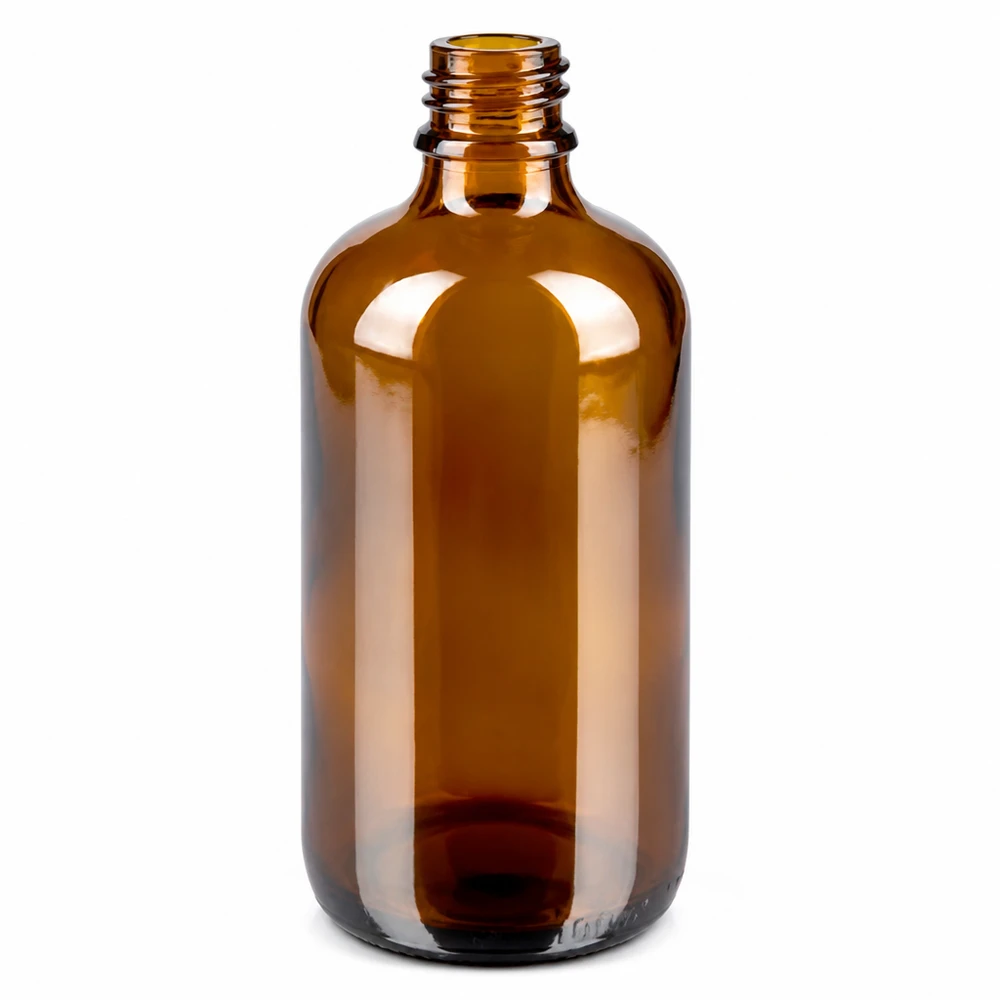 100ml lahvička s rozprašovačem černá/transparentní standardní uzávěr BrownLine UT18/100 100ml braune Glasflasche mit Sprühfunktion ideal für Raumduft und Pflegeprodukte