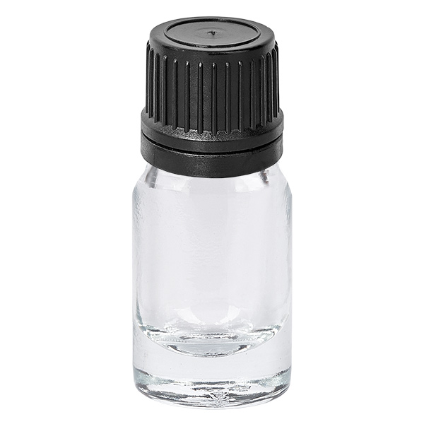5ml lahvička s kapátkem 1mm černá s tamper-evidentním uzávěrem ClearLine UT18/5 5ml lahvička s kapátkem 1mm černá s tamper-evidentním uzávěrem ClearLine UT18/5