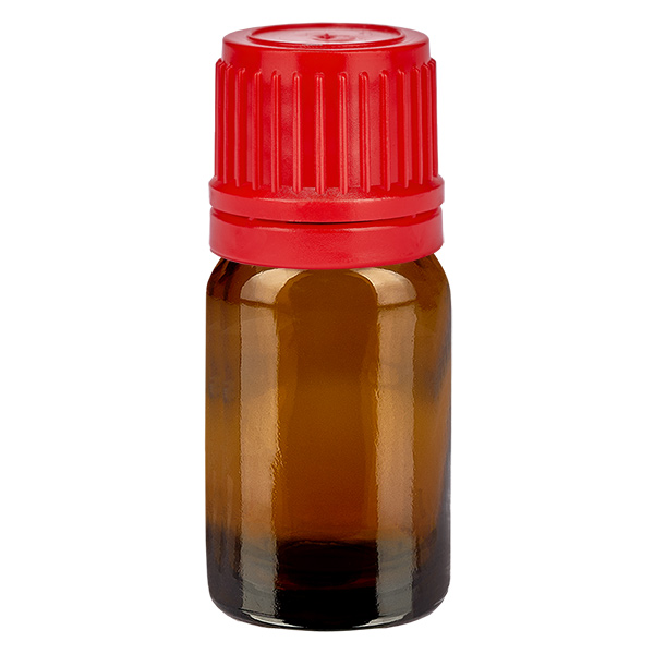 5ml lahvi&#269;ka 11mm &#353;roubovac&#237; uz&#225;v&#283;r &#269;erven&#253; uz&#225;v&#283;r s ochranou proti manipulaci BrownLine UT18/5