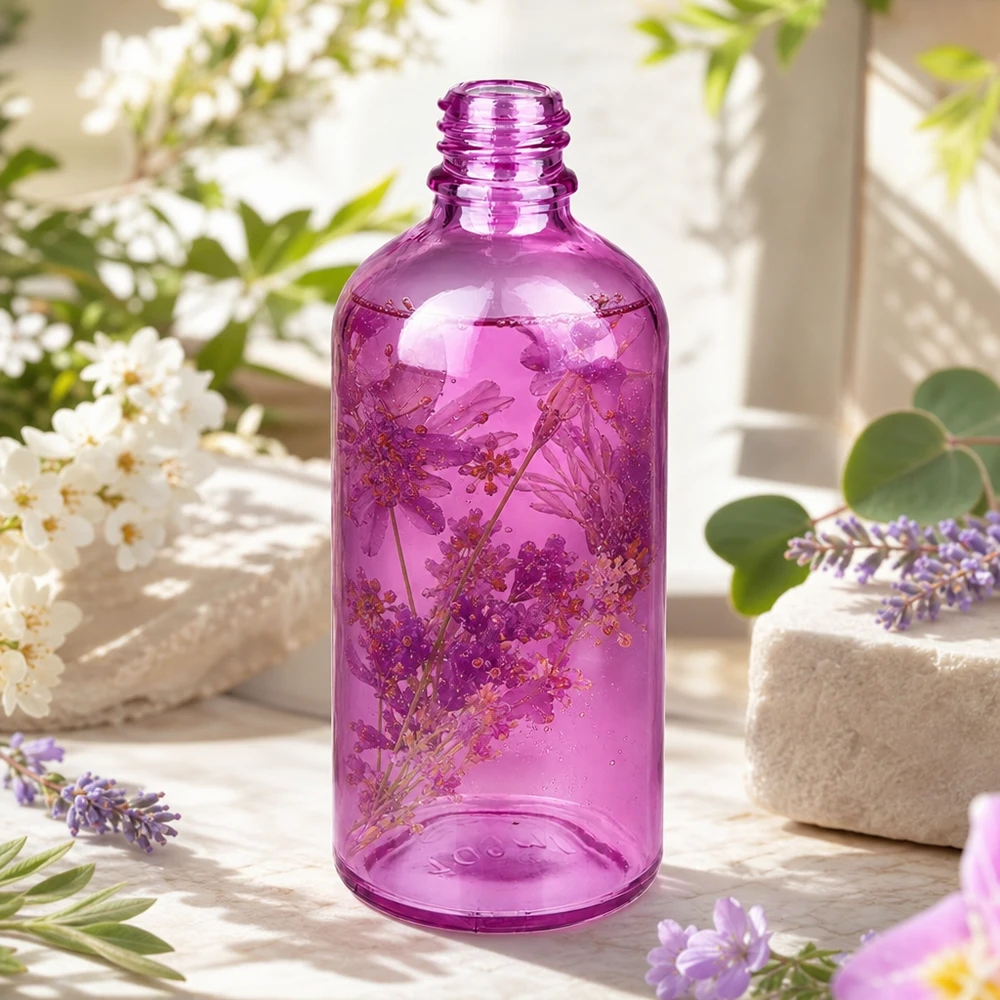 100ml lékárenská lahvička PurpleLine UT18/100 UNiTWIST ze skla. Traditionelle Apothekerform 100ml PurpleLine UT18/100 klassisches Design trifft moderne Funktionalität