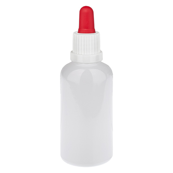 50ml lahvička s pipetou b&iacute;l&aacute;/červen&aacute; origin&aacute;ln&iacute; uz&aacute;věr WhiteLine UT18/50