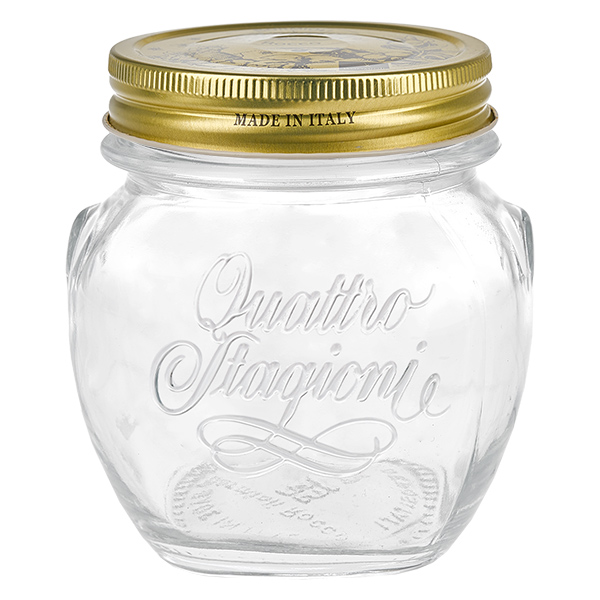 300ml kulat&#225; sklenice &quot;Quattro Stagioni&quot; s v&#237;&#269;kem