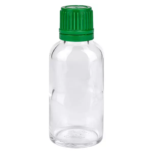30ml lahvička 11mm šroubovací uzávěr zelený tamper-evidentní uzávěr ClearLine UT18/30 30ml lahvička 11mm šroubovací uzávěr zelený tamper-evidentní uzávěr ClearLine UT18/30