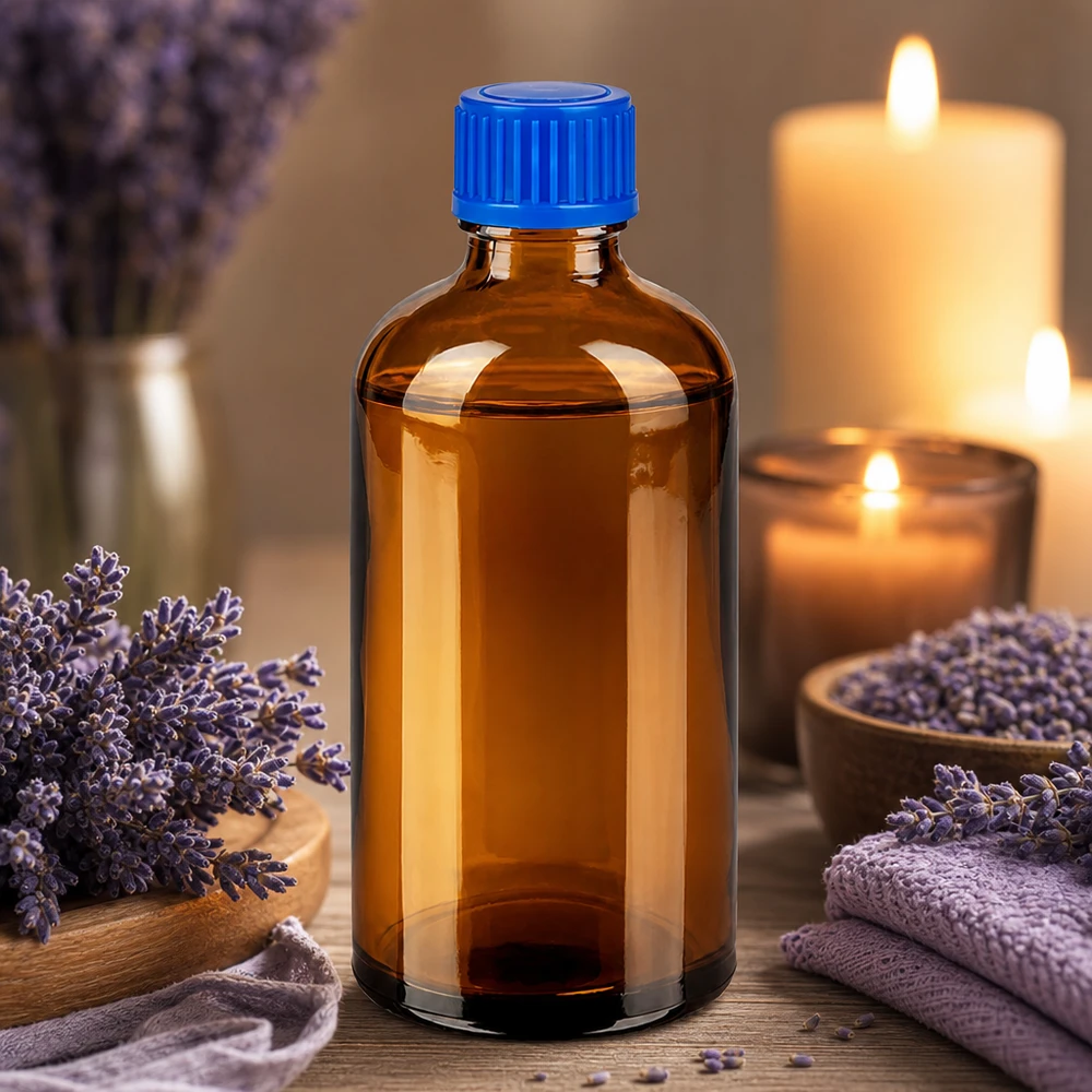 Präzisions-Glasflasche 100ml mit 11mm Öffnung ideal für Dosierung und Portionierung