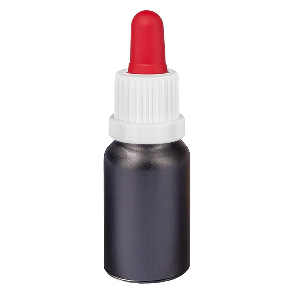 10ml pipetovací láhev bílá/červená s uzávěrem proti neoprávněné manipulaci BlackLine UT18/10