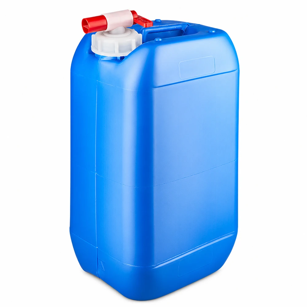 Kanystr 15 litrů modrý s vypouštěcím kohoutkem Lebensmittelechter 15 Liter Kanister blau mit Auslaufhahn ideal für Camping und Outdoor