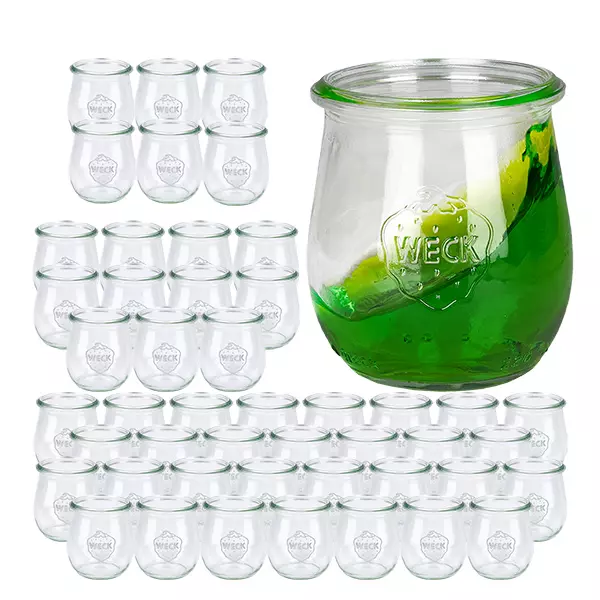 Sada 48 sklenic Weck o objemu 220 ml na tulipány. Sada 48 sklenic Weck o objemu 220 ml na tulipány.