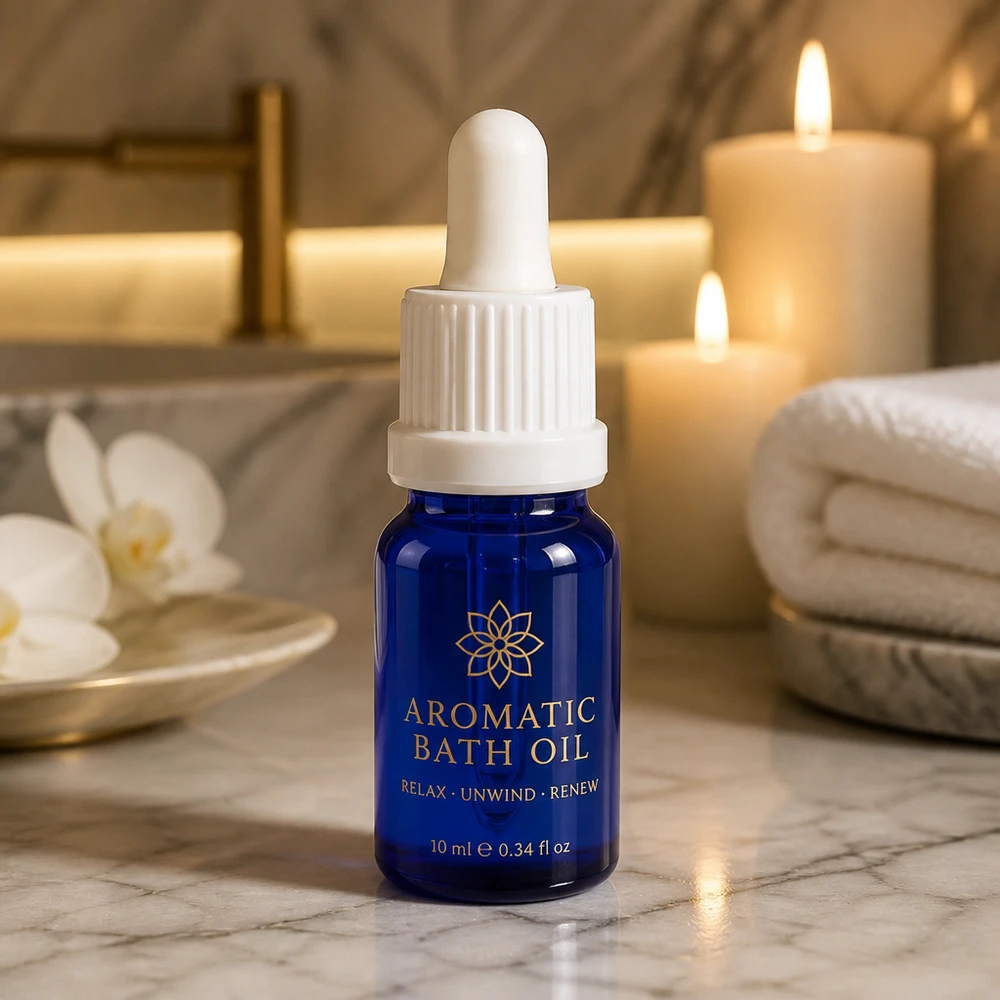 5ml pipetovací lahvička bílá s uzávěrem BlueLine UT18/5 s ochranou proti manipulaci Stilvolle 5ml Pipettenflasche mit Dropper-System ideal für Spa-Anwendungen und Entspannung