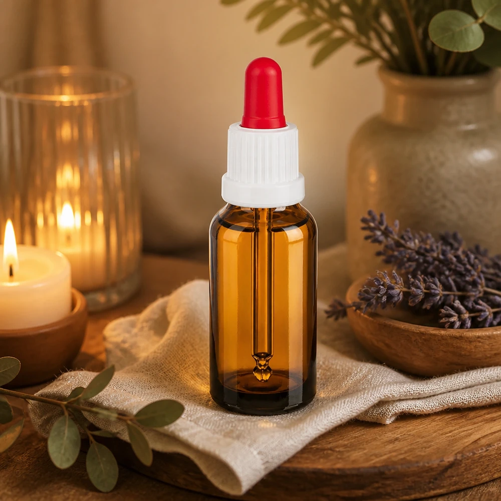 20ml pipetovací láhev bílá/červený uzávěr s ochranou proti manipulaci BrownLine UT18/20 Premium 20ml Pipettenflasche BrownLine Serie mit optimaler Lichtabschirmung für Laboranwendungen