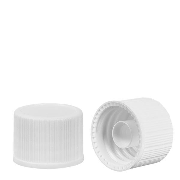 Šroubovací uzávěr bílý 18 mm standard Šroubovací uzávěr bílý 18 mm standard